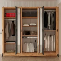 Dulap pentru haine Modalife Avrupa 240 x 60 x 211 / PAL / Wood photo 2