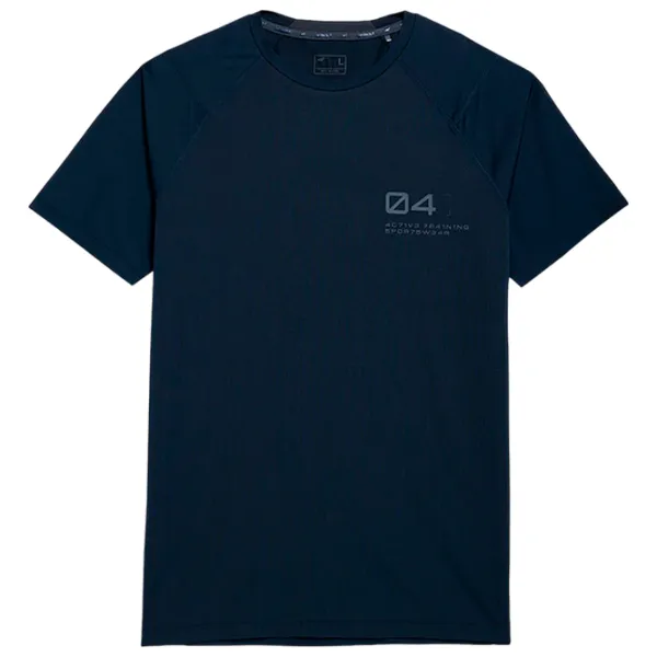 Футболка для мужчин 4F 4Fss23tftsm163 12% эластан/ Тёмно-синий photo 1