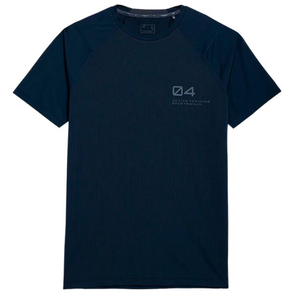 Футболка для мужчин 4F 4Fss23tftsm163 12% эластан/ Тёмно-синий photo 1
