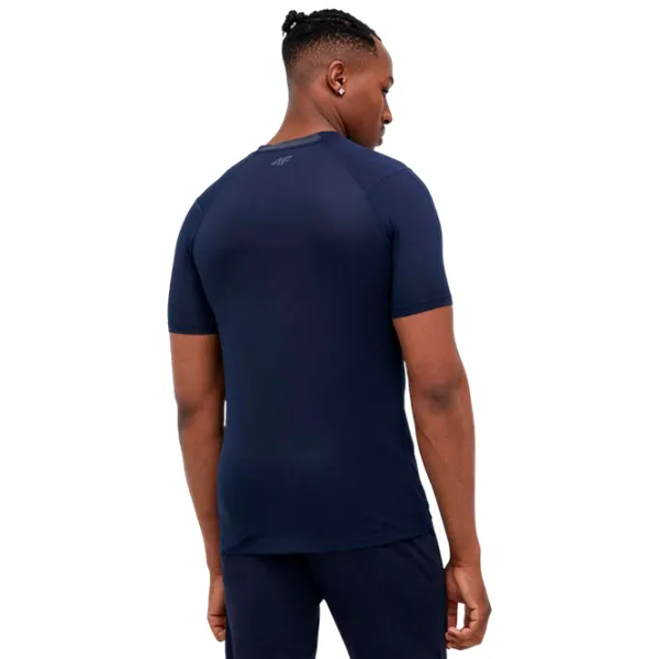 Футболка для мужчин 4F 4Fss23tftsm163 12% эластан/ Тёмно-синий photo 5
