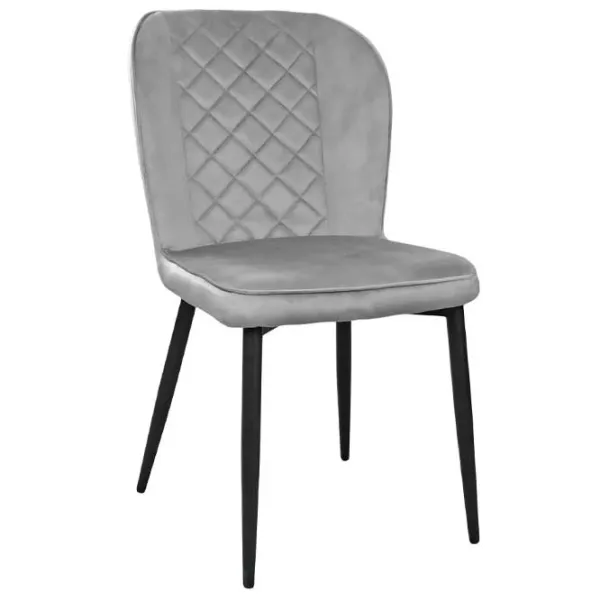 Кухонный стул DecoPrim Tusk Ткань/ Серый Черный photo 1 Кухонный стул DecoPrim Tusk Ткань/ Серый Черный photo 1