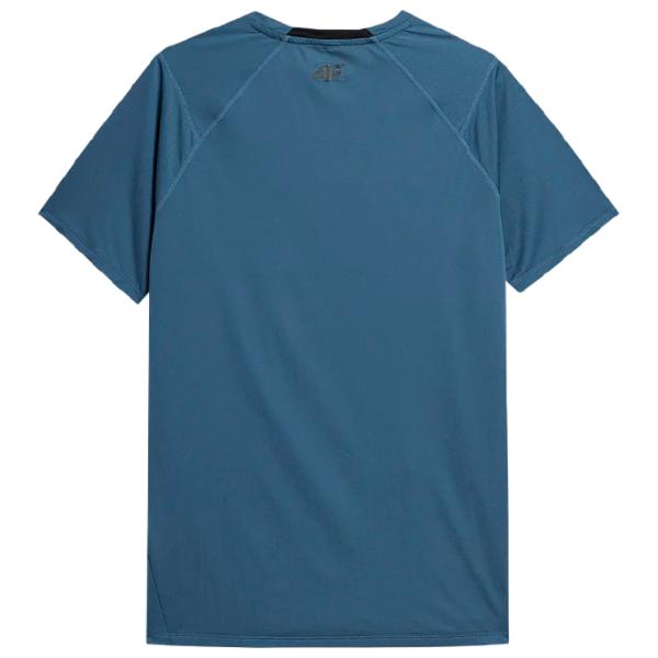 Tricou pentru bărbați 4F 4Fss23tftsm163 12% elastan/ Blue photo 2