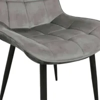 Scaun de bucătărie DecoPrim Hans Stofă/ Dark Gray Black photo 5