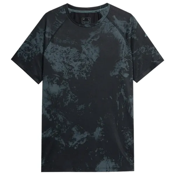 Tricou pentru bărbați 4F 4Fss23tftsm160 12% elastan/ Black photo 1