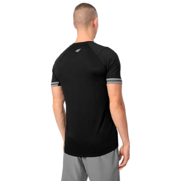 Tricou pentru bărbați 4F 4Fss23tftsm159 88% Poliamidă/ Black photo 3