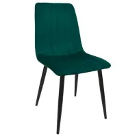 Scaun de bucătărie DecoPrim DC-90P Catifea/ Green Black photo 2