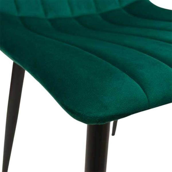 Кухонный стул DecoPrim DC-90P Бархат/ Green Черный photo 4 Кухонный стул DecoPrim DC-90P Бархат/ Green Черный photo 4