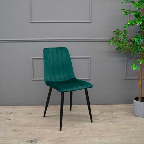 Кухонный стул DecoPrim DC-90P Бархат/ Green Черный photo 5 Кухонный стул DecoPrim DC-90P Бархат/ Green Черный photo 5