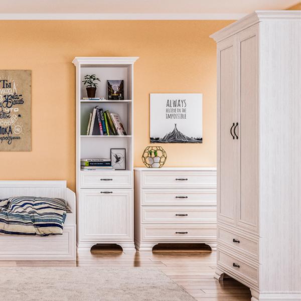Dulap pentru haine Neman Yunona 159 x 65 x 220 / PAL / Alb Texturat photo 3 Dulap pentru haine Neman Yunona 159 x 65 x 220 / PAL / Alb Texturat photo 3
