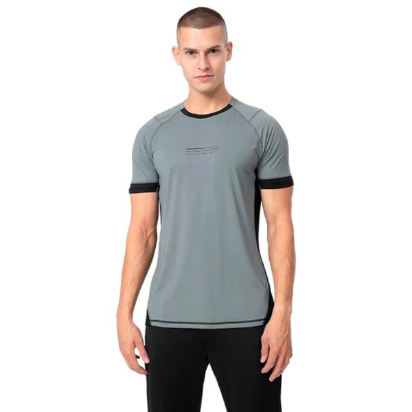 Tricou pentru bărbați 4F 4Fss23tftsm159 88% Poliamidă/ Gray photo 2