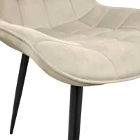 Scaun de bucătărie DecoPrim Hans Stofă/ Camel Black photo 4