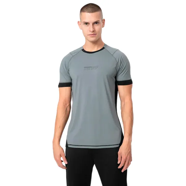 Tricou pentru bărbați 4F 4Fss23tftsm159 88% Poliamidă/ Gray photo 3