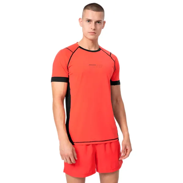 Футболка для мужчин 4F 4Fss23tftsm159 88% Полиамид/ Кораловый photo 2