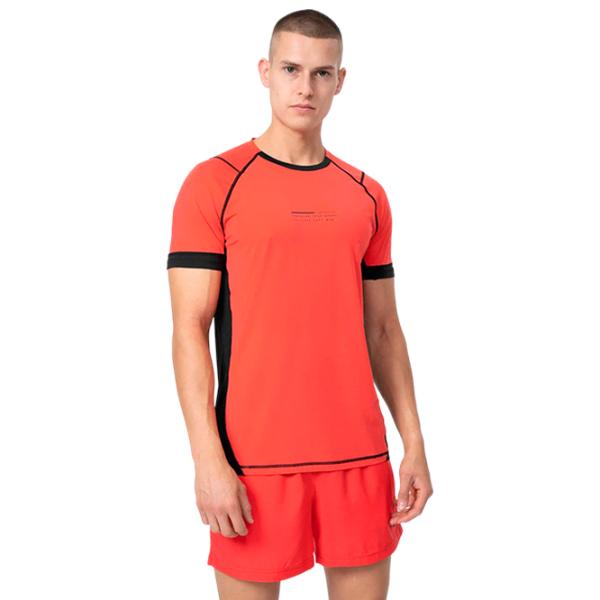 Футболка для мужчин 4F 4Fss23tftsm159 88% Полиамид/ Кораловый photo 2