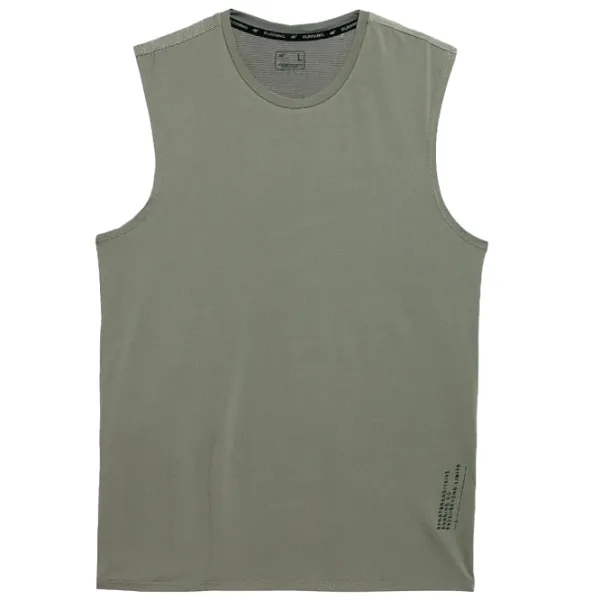 Maiou pentru bărbați 4F 4Fss23tftsm170 M/ Khaki photo 1 Maiou pentru bărbați 4F 4Fss23tftsm170 M/ Khaki photo 1