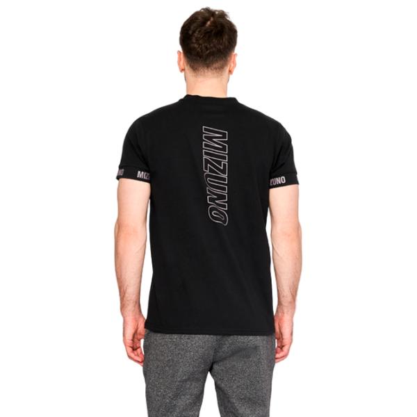 Tricou pentru bărbați Mizuno k2ga2501 100% poliester/ Black photo 3