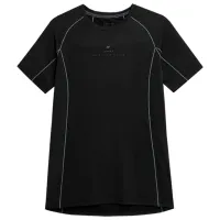Tricou pentru bărbați 4F tsmf013 12% elastan/ Black