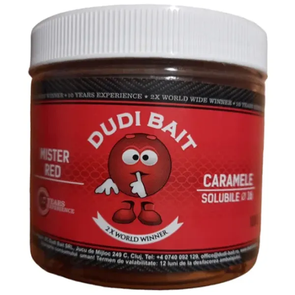 Aluat pufat Dudi Bait Mr.RED SUPER HOT Caramele Creme Caramel/ 100 g/ 16 mm photo 1 Aluat pufat Dudi Bait Mr.RED SUPER HOT Caramele Creme Caramel/ 100 g/ 16 mm photo 1