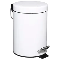 Coș de gunoi 5Five 50317 3 l/ Metal/ White