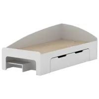 Детская кровать KompaniT 90+1 90 x 200 см/ ЛДСП/ White