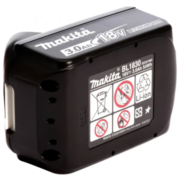 Аккумулятор для инструментов Makita BL1830 Li-Ion/ 3 Ач/ 18 V photo 2 Аккумулятор для инструментов Makita BL1830 Li-Ion/ 3 Ач/ 18 V photo 2