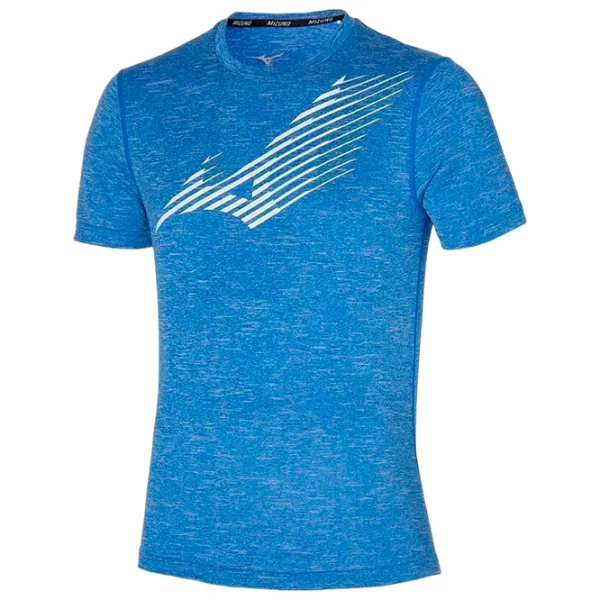 Tricou pentru bărbați Mizuno j2ga2536 100% poliester/ Blue photo 1