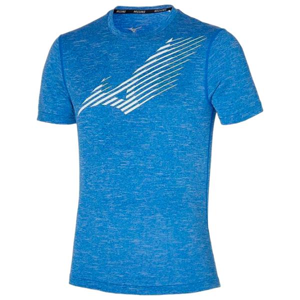 Tricou pentru bărbați Mizuno j2ga2536 100% poliester/ Blue photo 1