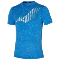 Tricou pentru bărbați Mizuno j2ga2536 100% poliester/ Blue