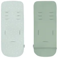 Salteluța pentru cărucior KikkaBoo 31106010108 Bumbac, Poliester/ Frunze/ Green