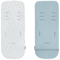 Salteluța pentru cărucior KikkaBoo 31106010107 Bumbac, Poliester/ Buline/ Blue