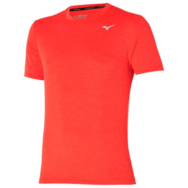 Tricou pentru bărbați Mizuno j2ga7519 100% poliester/ Coral photo 1