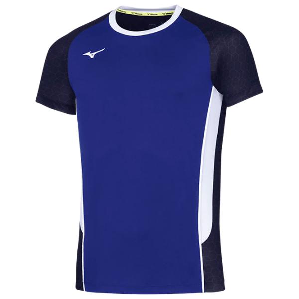 Футболка для мужчин Mizuno v2ea7002 92% полиэстер/ Blue photo 1