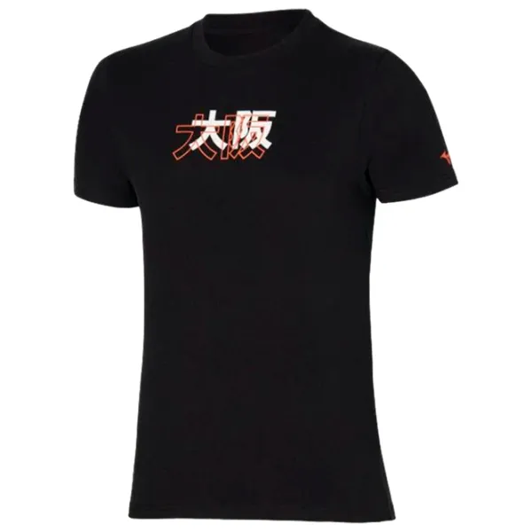 Футболка для мужчин Mizuno k2ga2002 100% хлопок/ Black photo 1