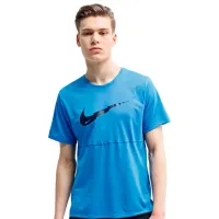 Футболка для мужчин Nike Breathe run top ss wr gx 100% полиэстер/ Blue