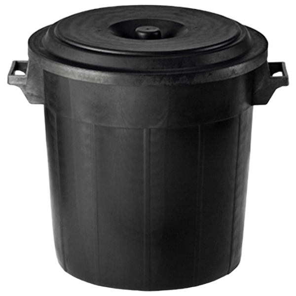 Coș de gunoi Stefanplast 37192N 50 l/ Plastic/ Black photo 1 Coș de gunoi Stefanplast 37192N 50 l/ Plastic/ Black photo 1