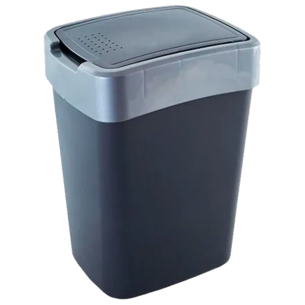 Coș de gunoi Aleana Euro 45 l/ Plastic/ Grey photo 1