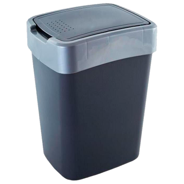 Coș de gunoi Aleana Euro 45 l/ Plastic/ Grey photo 1