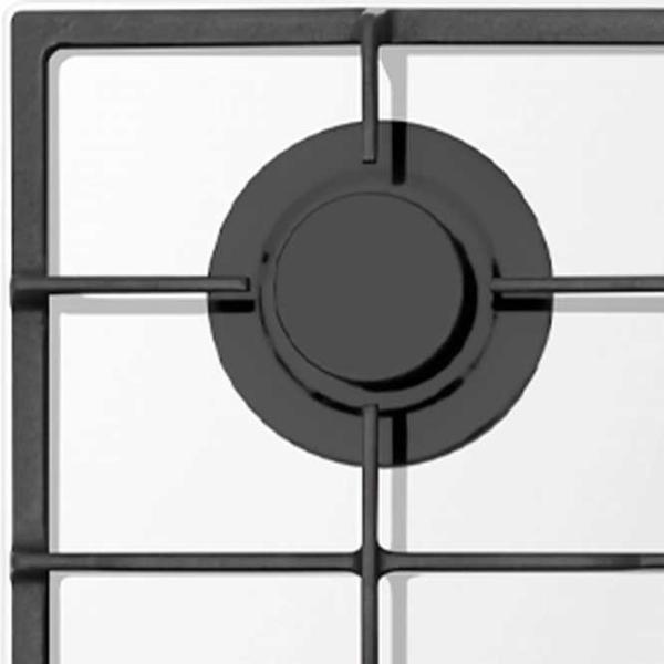 Plită încorporabilă pe gaz Hansa BHKW6718511 Sticlă călită/ White photo 3 Plită încorporabilă pe gaz Hansa BHKW6718511 Sticlă călită/ White photo 3