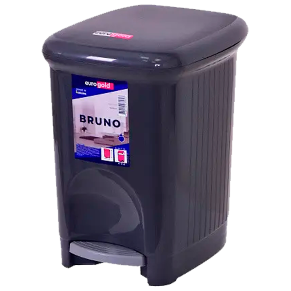 Coș de gunoi Eurogold Bruno 16 l/ Plastic/ Black photo 1 Coș de gunoi Eurogold Bruno 16 l/ Plastic/ Black photo 1