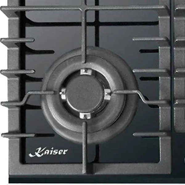 Plită încorporabilă pe gaz Kaiser KCG 6383 Turbo Sticlă călită/ Black photo 4