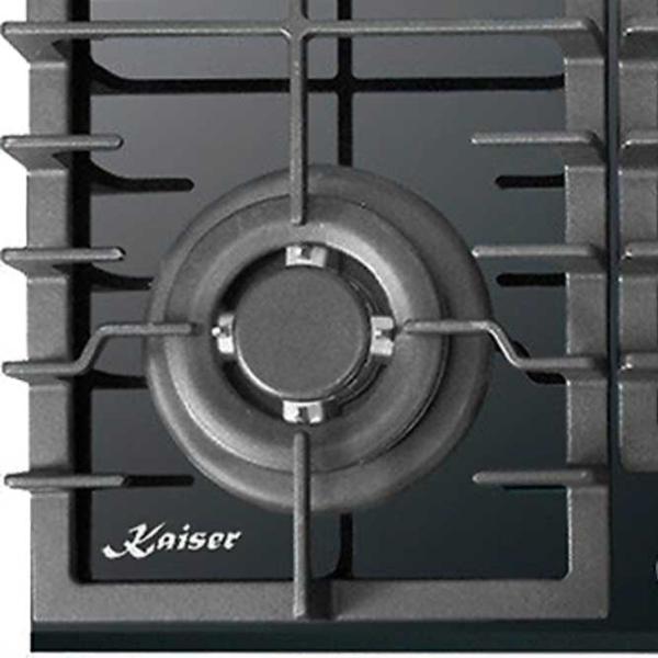 Plită încorporabilă pe gaz Kaiser KCG 6383 Turbo Sticlă călită/ Black photo 4