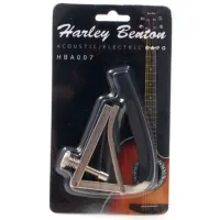Гитарный каподастр Harley Benton HBA007 Серебристый/ Резина photo 2