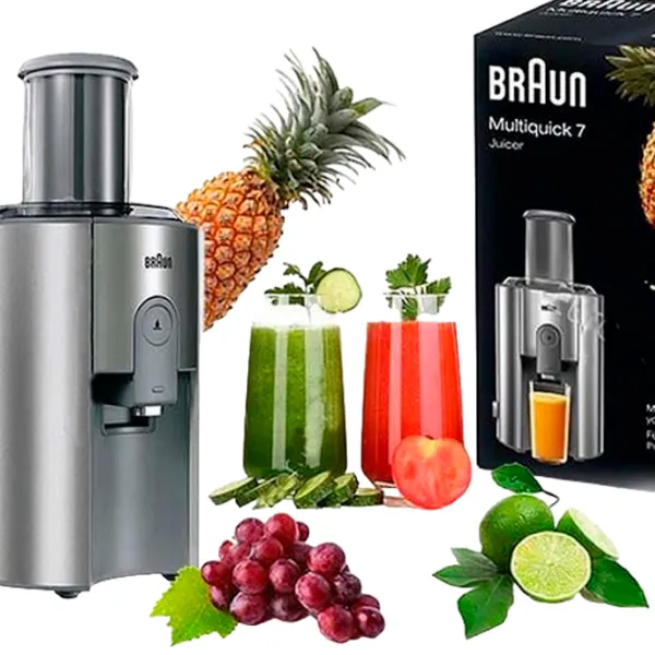 Storcator de fructe Braun J700 1000 W/ Gray Silver photo 7