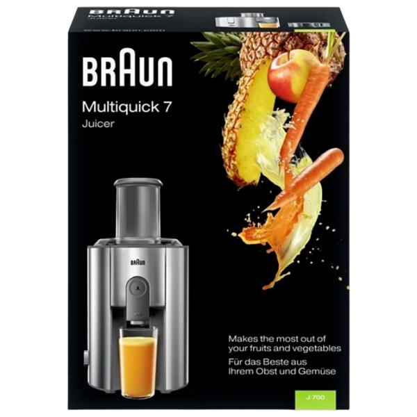 Storcator de fructe Braun J700 1000 W/ Gray Silver photo 10