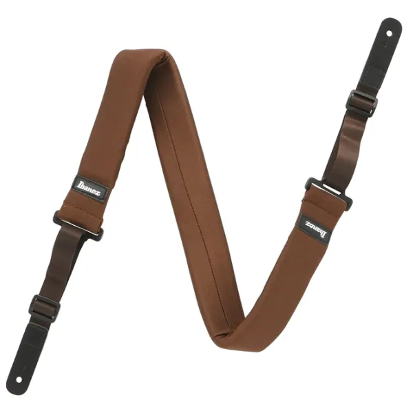 Curea pentru chitară Ibanez GSF50-BR Brown/ Poliester photo 1