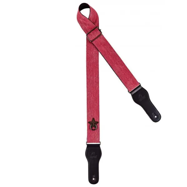 Гитарный ремень Ortega OCS-100 Dark Pink/ Хлопок photo 1