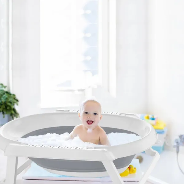 Детская ванночка BabyJem 599 Унисекс/ 0+/ Серый photo 4