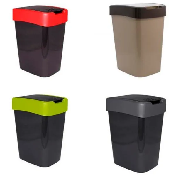 Coș de gunoi Aleana Euro 10 l/ Plastic/ Multicolor photo 3