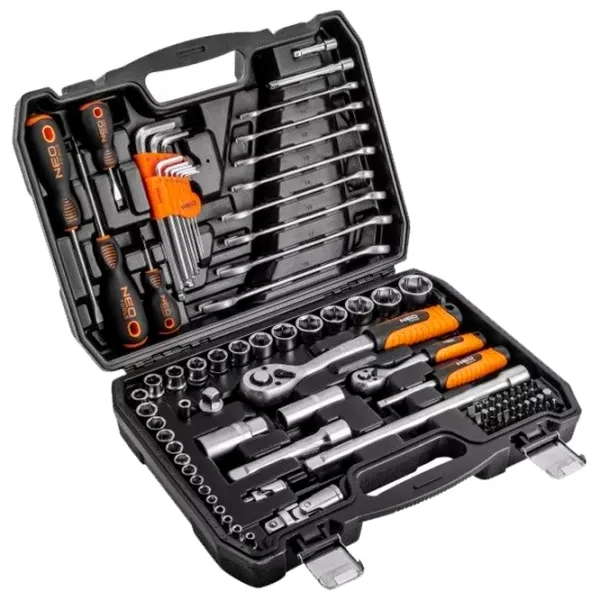 Набор головок торцевых NEO Tools 10-206 Количество в наборе: 100 шт. photo 1