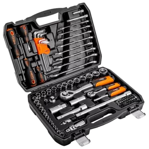 Набор головок торцевых NEO Tools 10-206 Количество в наборе: 100 шт. photo 1